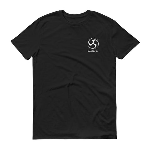 IntelCenter White Logo Short Sleeve Men's T-Shirt